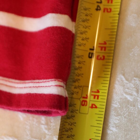 Gap Red/White Striped Casual Top Size XL - Picture 6 of 9